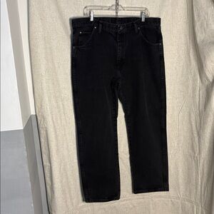 Wrangler Men's Black Jeans, 40x30 Regular Fit